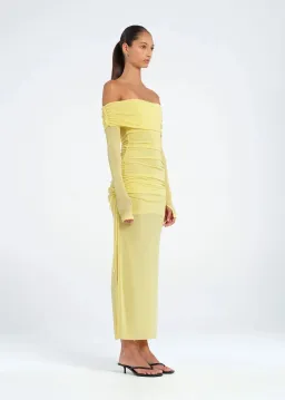Benni Blaire Midi Dress Lemon Size AU 8 for rent on The Volte - image 2