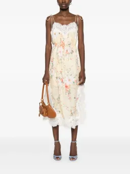 Zimmermann Everley Lace Slip Midi Dress Yellow Size 4 / AU 16 for rent on The Volte - image 3