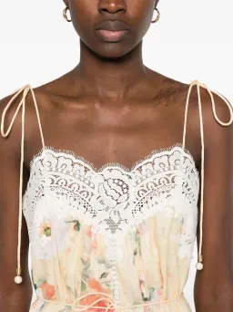 Zimmermann Everley Lace Slip Midi Dress Yellow Size 4 / AU 16 for rent on The Volte - image 4