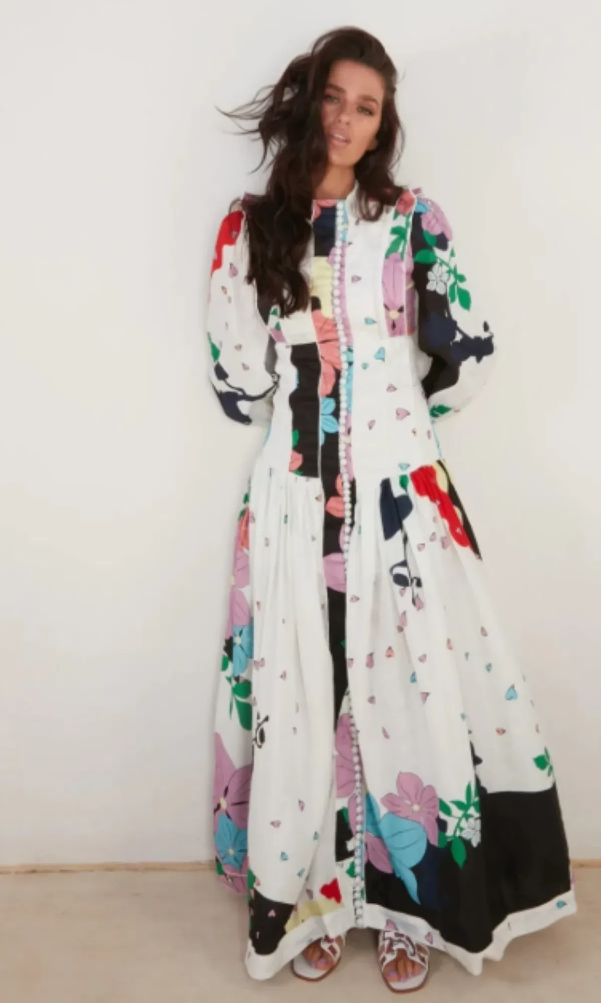 Mackenzie Mode Button Me Up Maxi Love Hearts Size 10 - Image 2