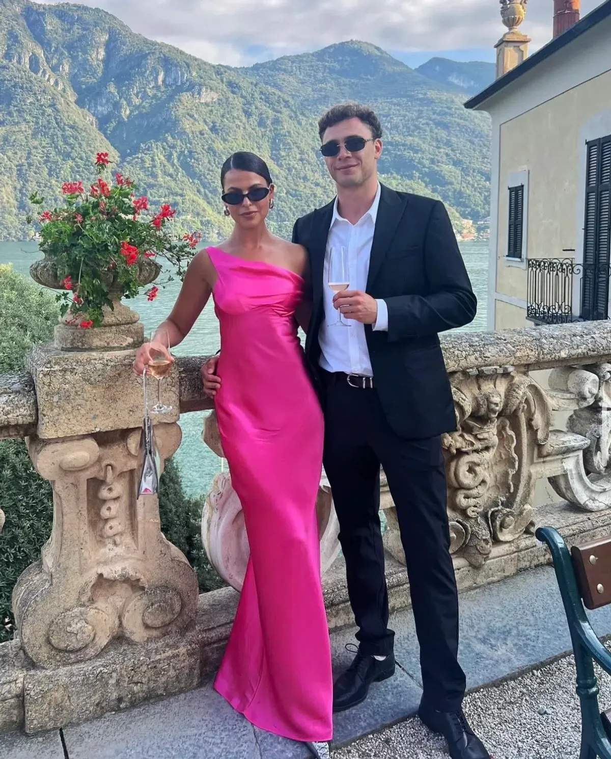 Natalie Rolt Monika Gown Neon Pink Size 1 / AU 8 - Image 2