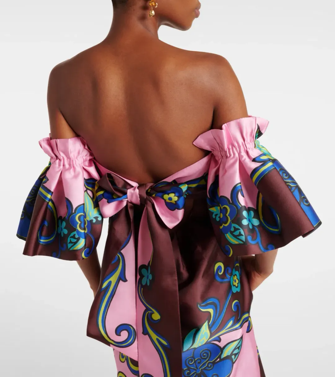 Alemais Azalea Off Shoulder Dress Floral Size AU 10 for rent on The Volte - main image