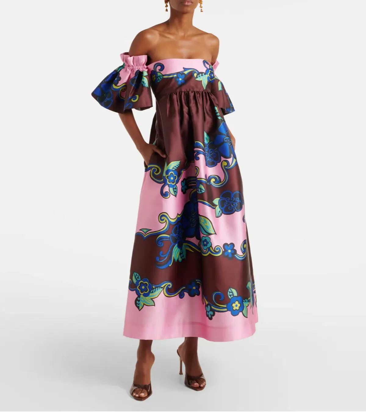 Alemais Azalea Off Shoulder Dress Floral Size AU 10 - Image 1