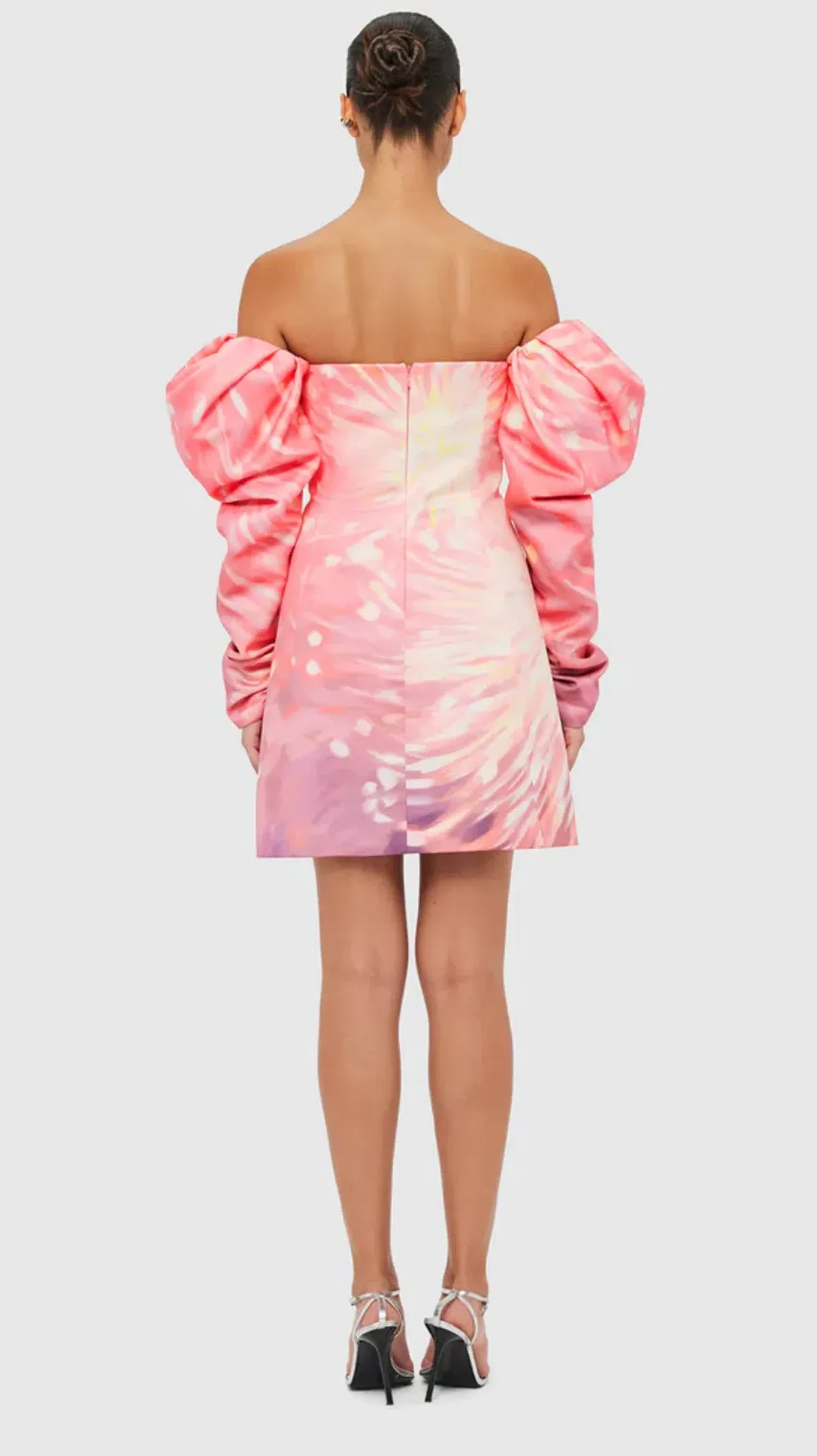 Leo Lin Gemma Off Shoulder Bustier Mini Pink Dress Size AU 10 - Image 4