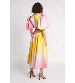 Aje Cloud Burst Puff Sleeve Cropped Top & Midi Skirt AU 8 for rent on The Volte - image 7