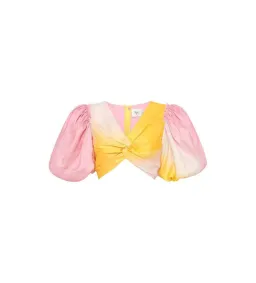 Aje Cloud Burst Puff Sleeve Cropped Top & Midi Skirt AU 8 for rent on The Volte - image 8