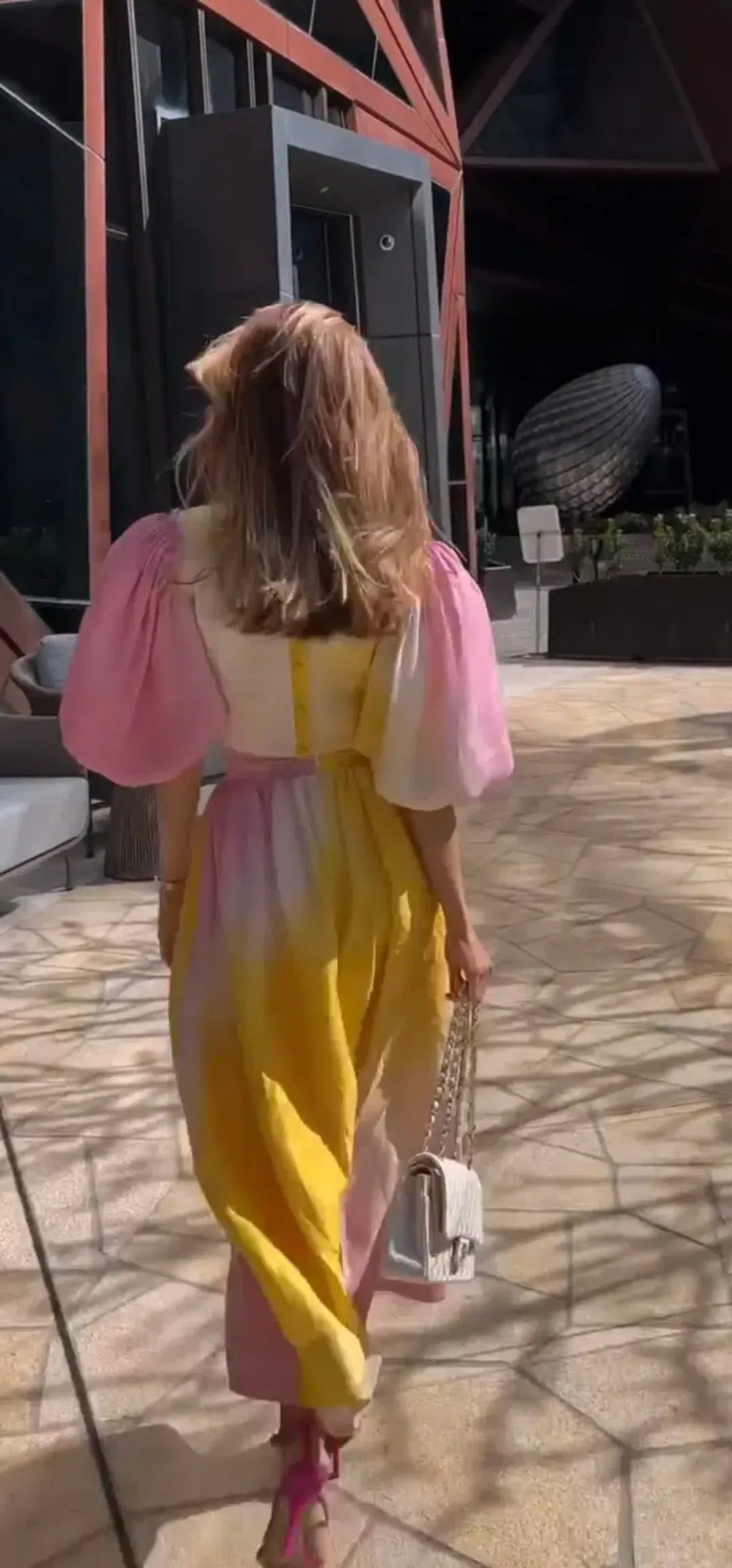 Aje Cloud Burst Puff Sleeve Cropped Top & Midi Skirt AU 8 for rent on The Volte - main image