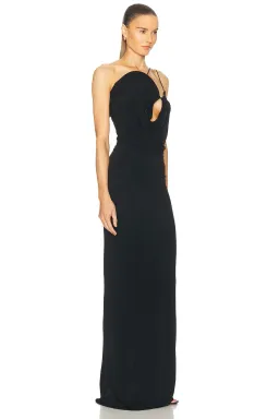 Christopher Esber Wave Coil Maxi Dress Black Size 8 for rent on The Volte - image 2