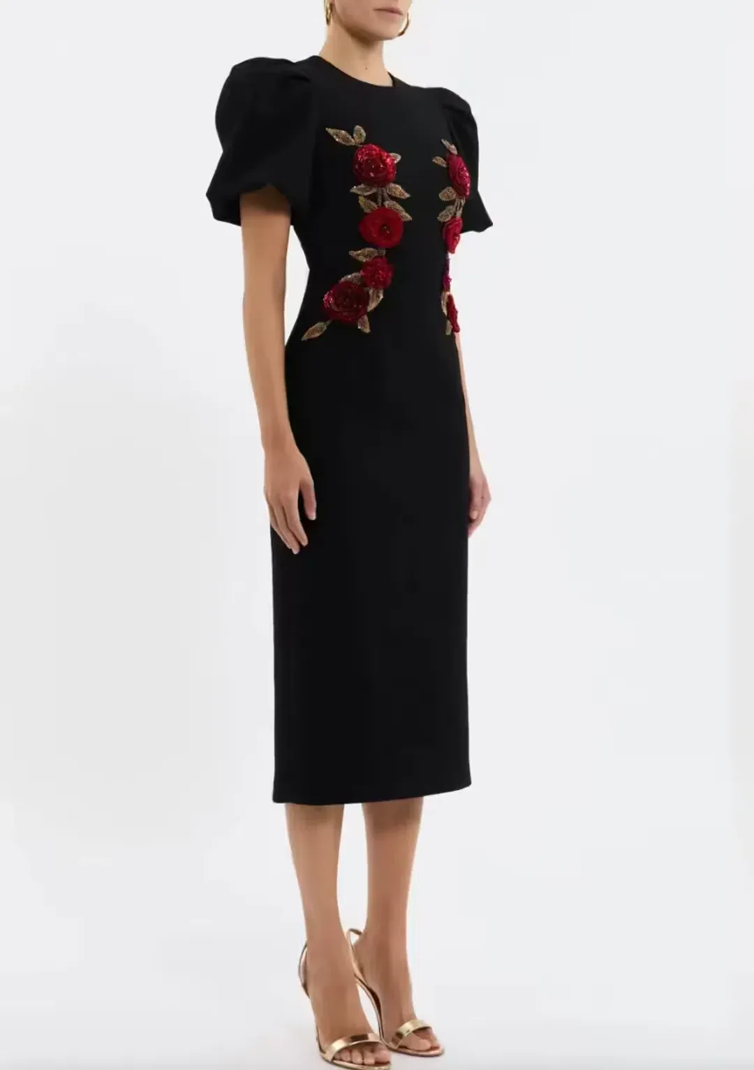 Rebecca Vallance Rosetta Midi Dress Size AU 8 for rent on The Volte - main image