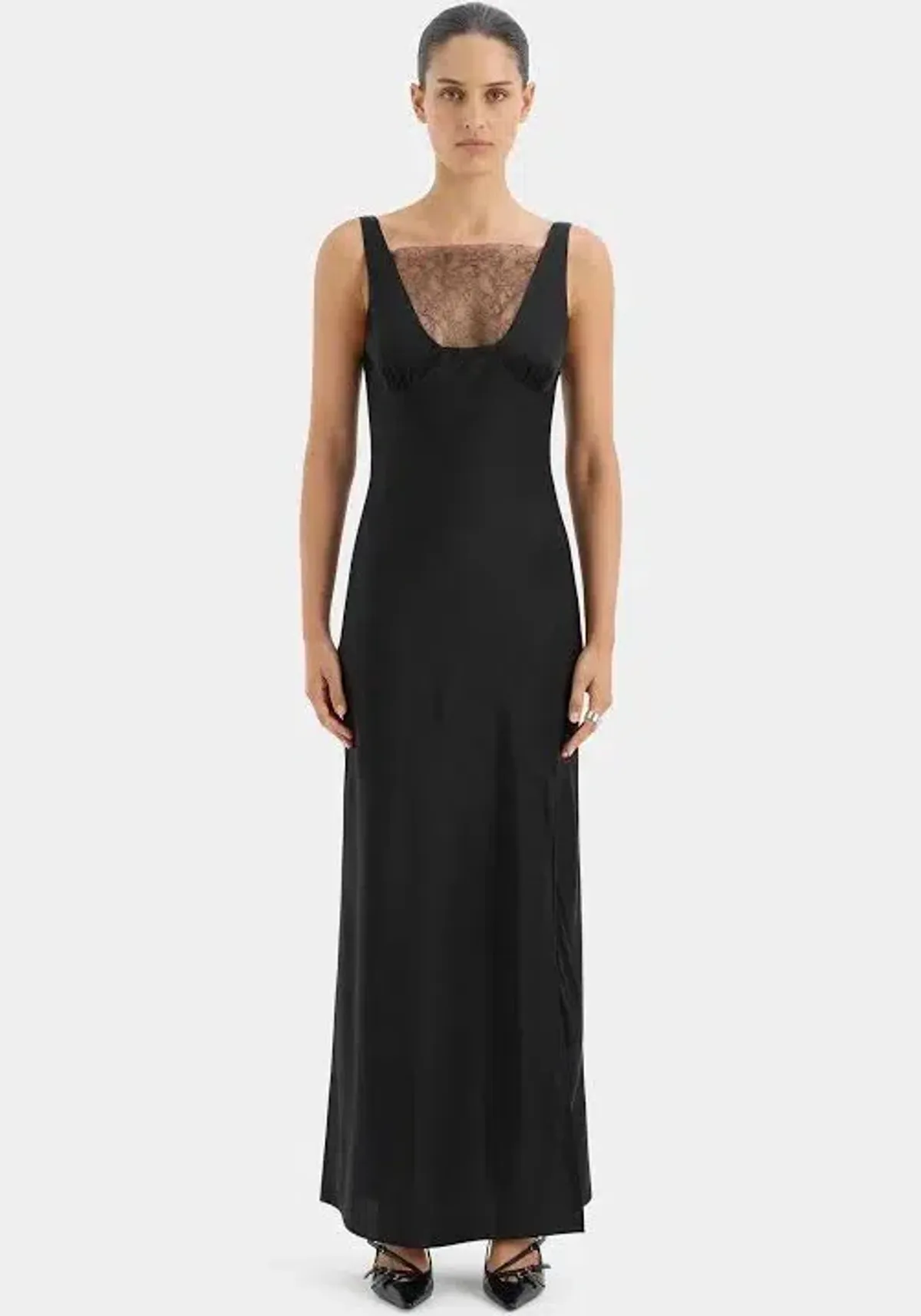 Sir The Label Dunya Lace Gown Black Size 10/M for rent on The Volte - main image