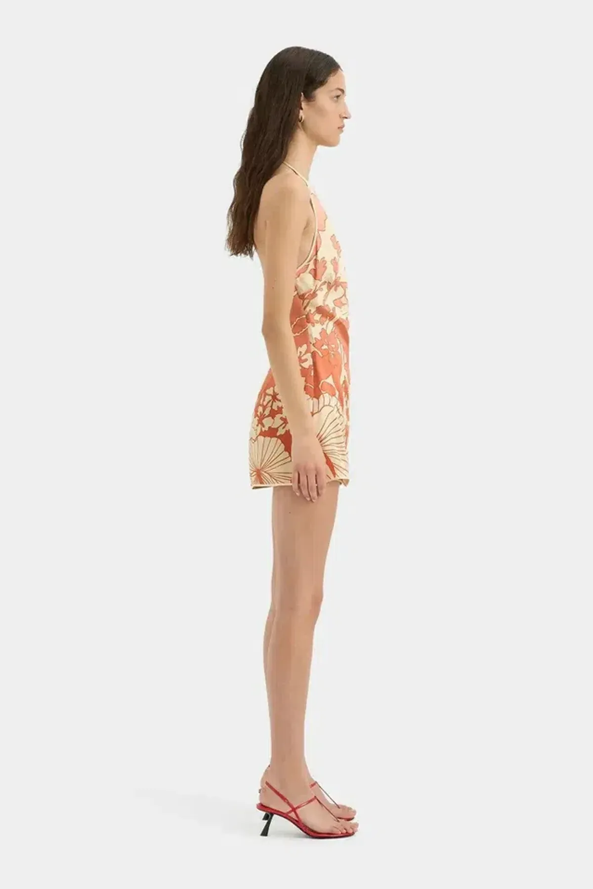 SIR THE LABEL Como Twist Mini Dress in Paradiso Print Size 4 - Image 5