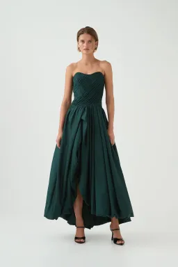 Aje Spatial Maxi Dress in Bonsai Green Size 10 for rent on The Volte - image 1