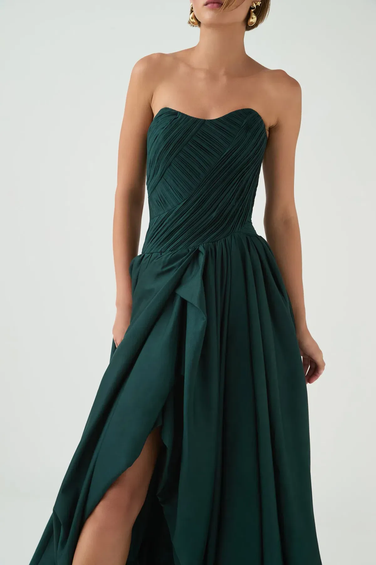 Aje Spatial Maxi Dress in Bonsai Green Size 12 - Image 4