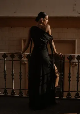 JGR & STN RASCHKE GOWN Black Size 8 for rent on The Volte - image 3