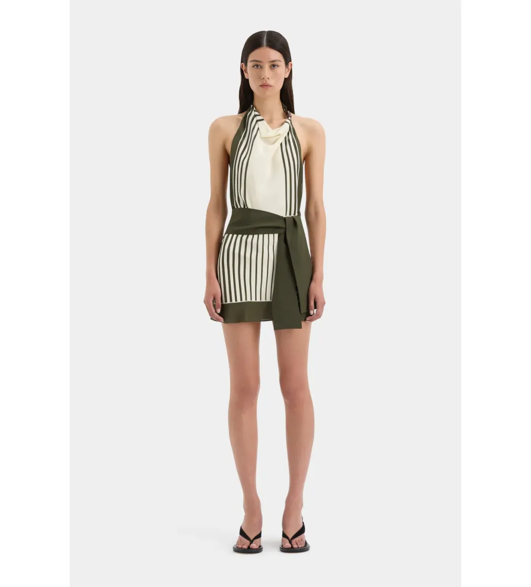 Sir The Label Leilana Mini Dress Garden Stripe Size 1 / AU 8 for rent on The Volte - main image