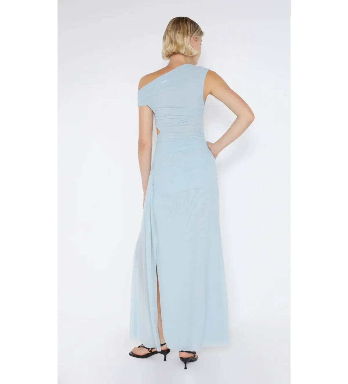 Bec & Bridge Victoria Asym Dress Sky Blue Size 6 - Image 2