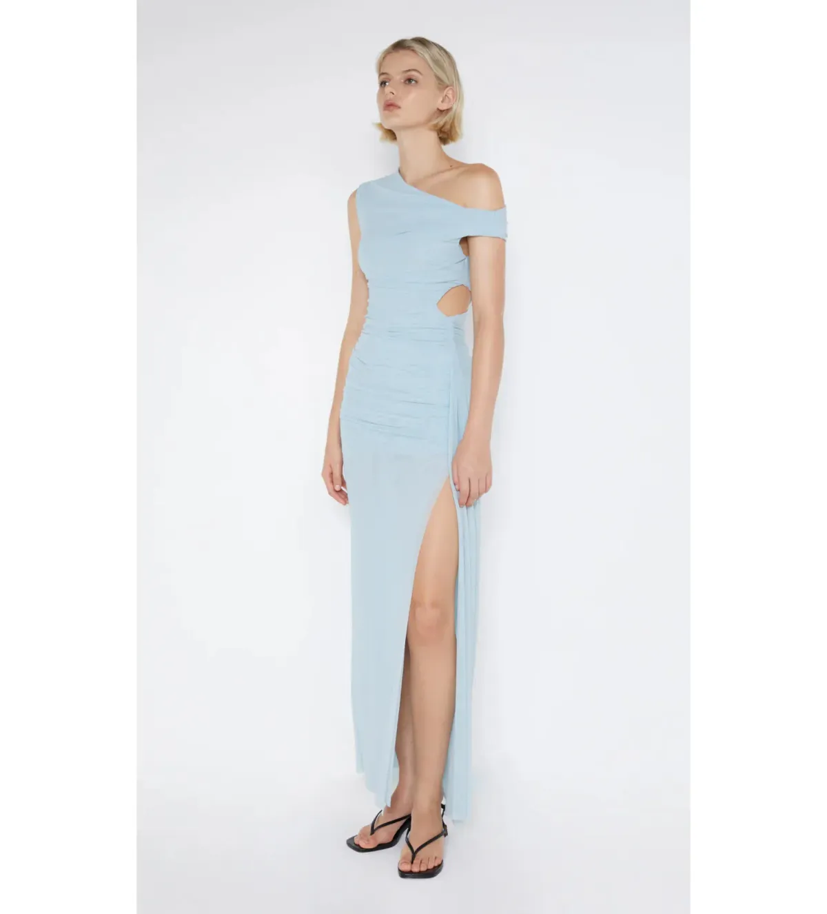 Bec & Bridge Victoria Asym Dress Sky Blue Size 6 - Image 3