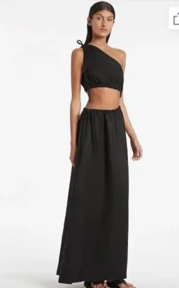 Sir The Label Blanche Asymmetrical Gown Black Size 10 for rent on The Volte - image 1