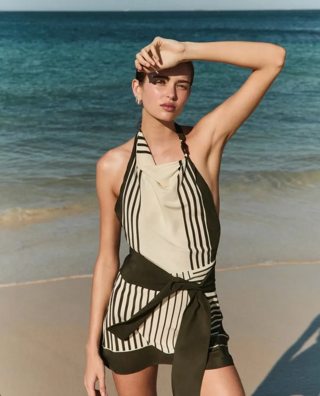 Sir the Label, Leilana Mini Dress, Garden Stripe Size 6 for rent on The Volte - main image