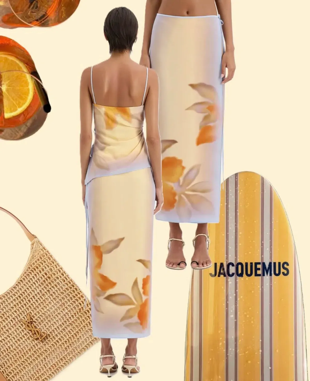 Sir The Label Serene Tie Midi Skirt Multi Size 3 - Image 1