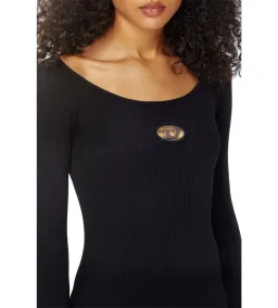 Diesel M-Vera Ribbed Mini Dress Black Size 6/XS for rent on The Volte - image 2