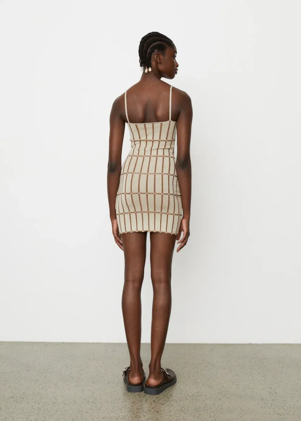 Jacquemus La Robe Maille Malha Mini Dress Beige Size 36/AU 8 - Image 3