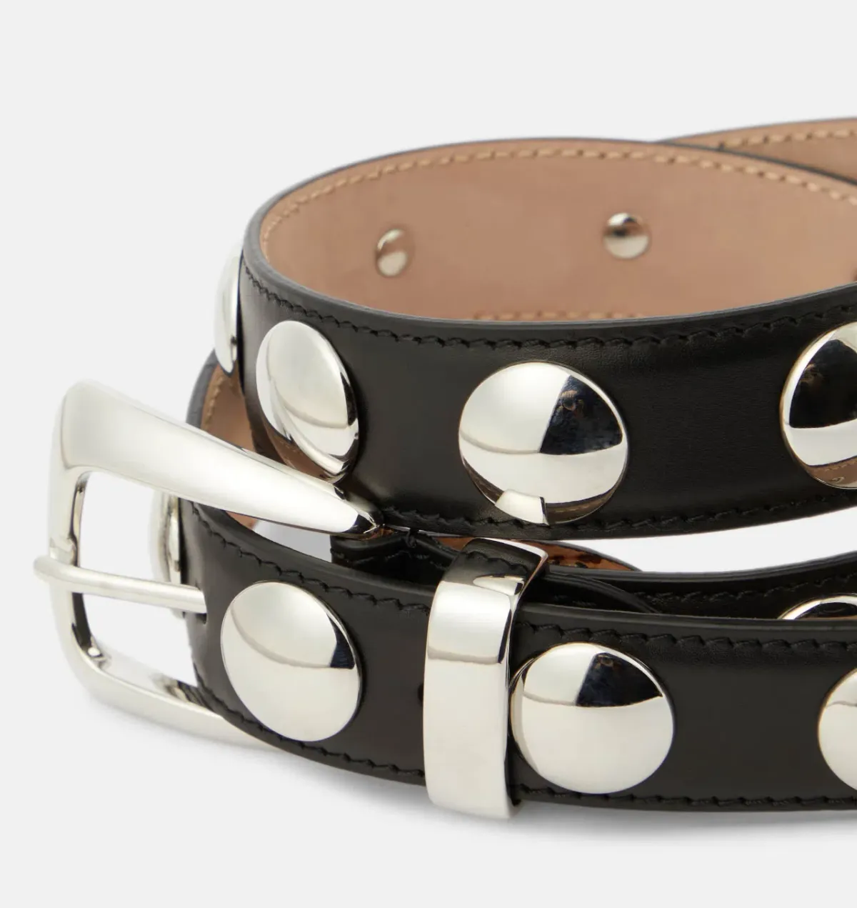 Khaite Benny Belt Studded Black Size 90cm - Image 3