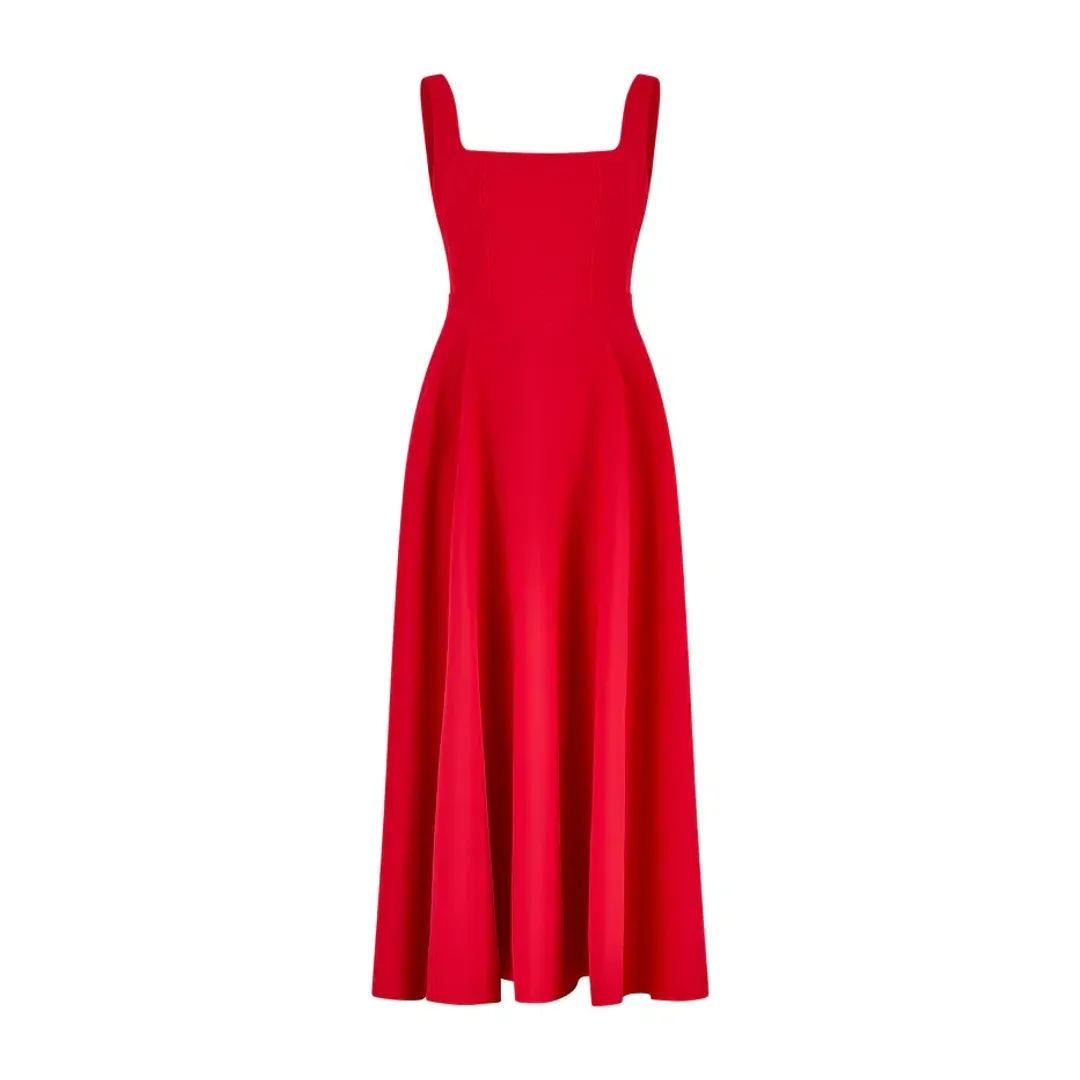 Odd Muse The Ultimate Muse Midi Dress Red Size AU 6 for rent on The Volte - main image