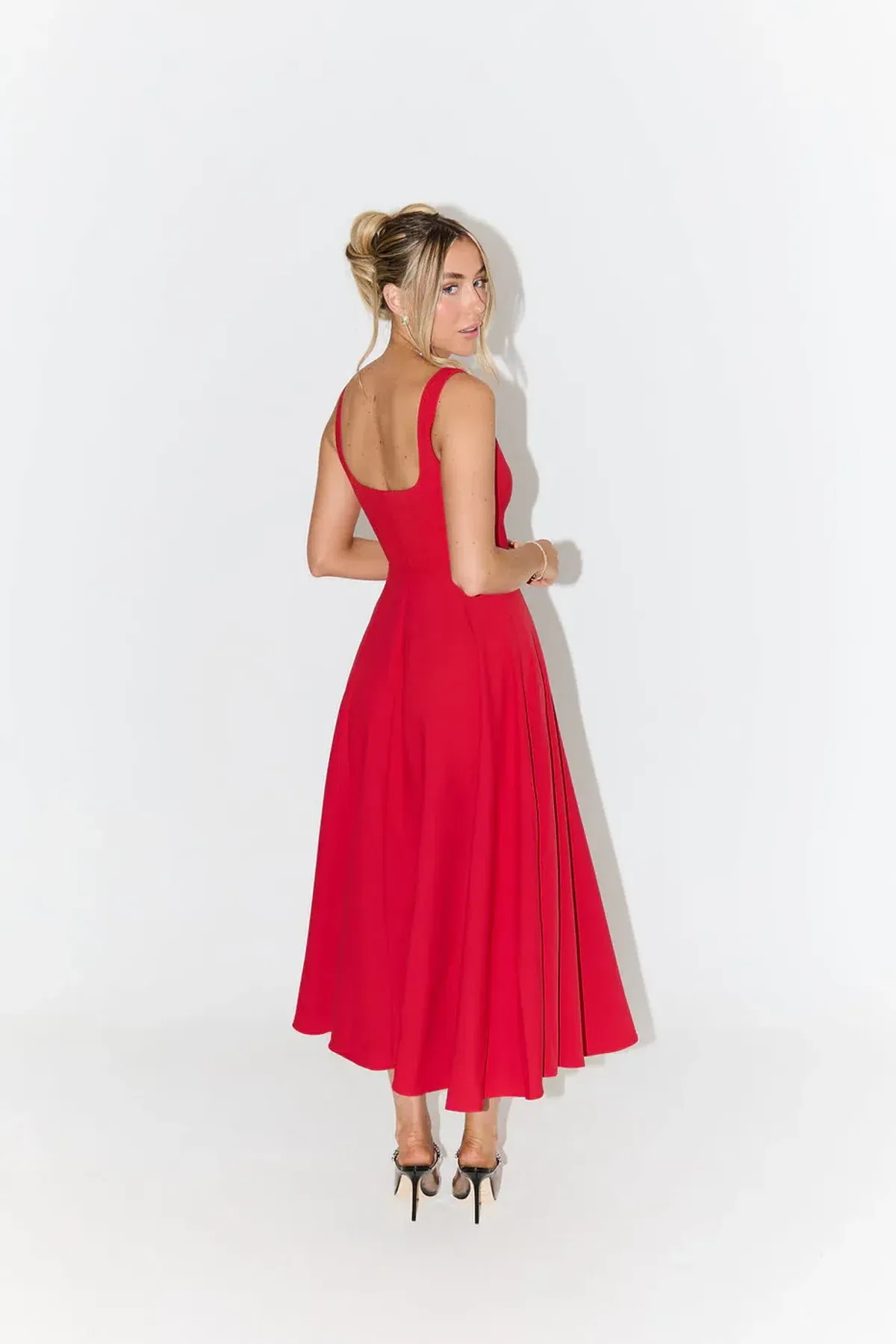 Odd Muse The Ultimate Muse Midi Dress Red Size AU 6 - Image 3