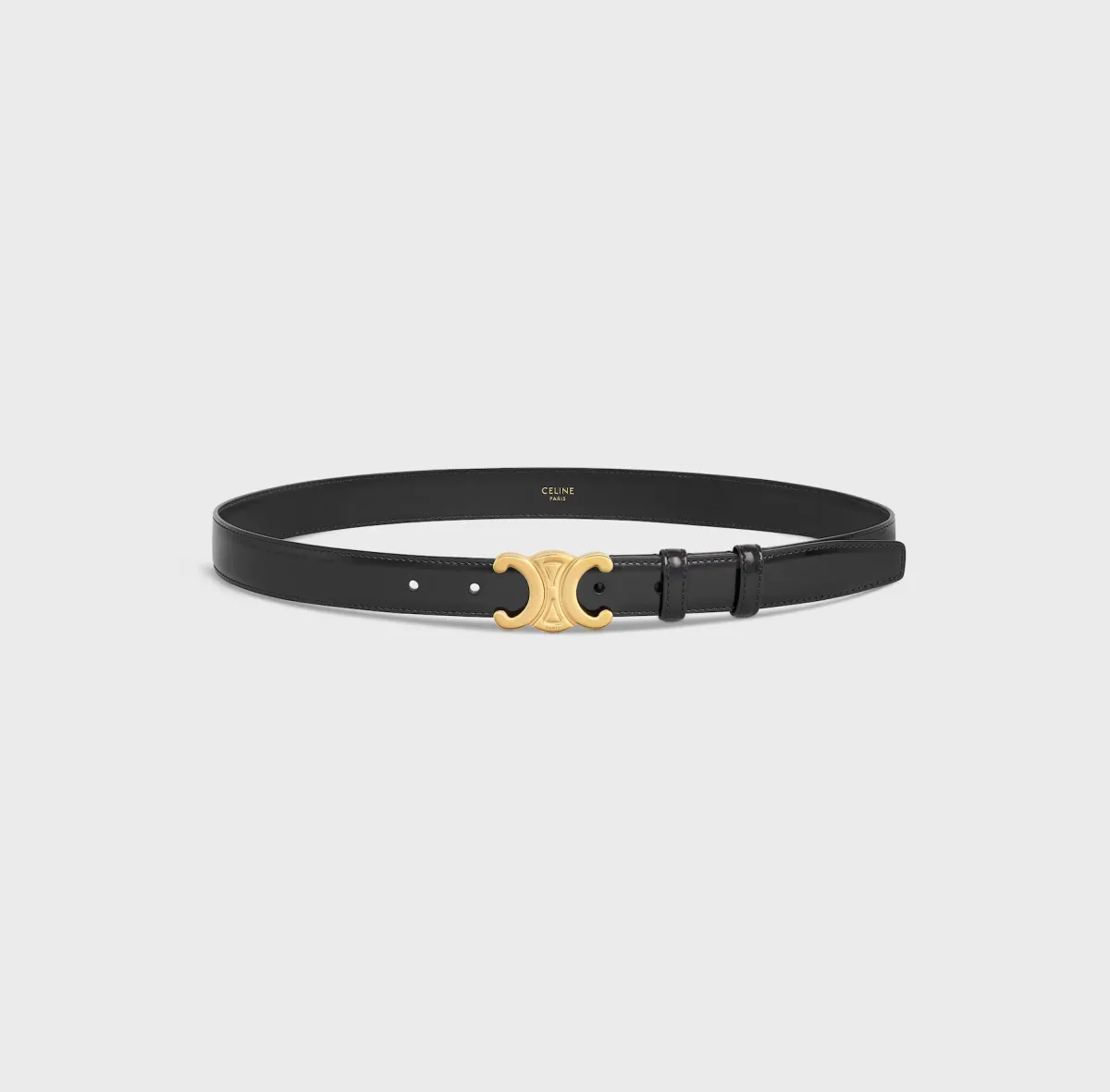 Celine Triomphe Belt Medium Black Size AU 10 - Image 2