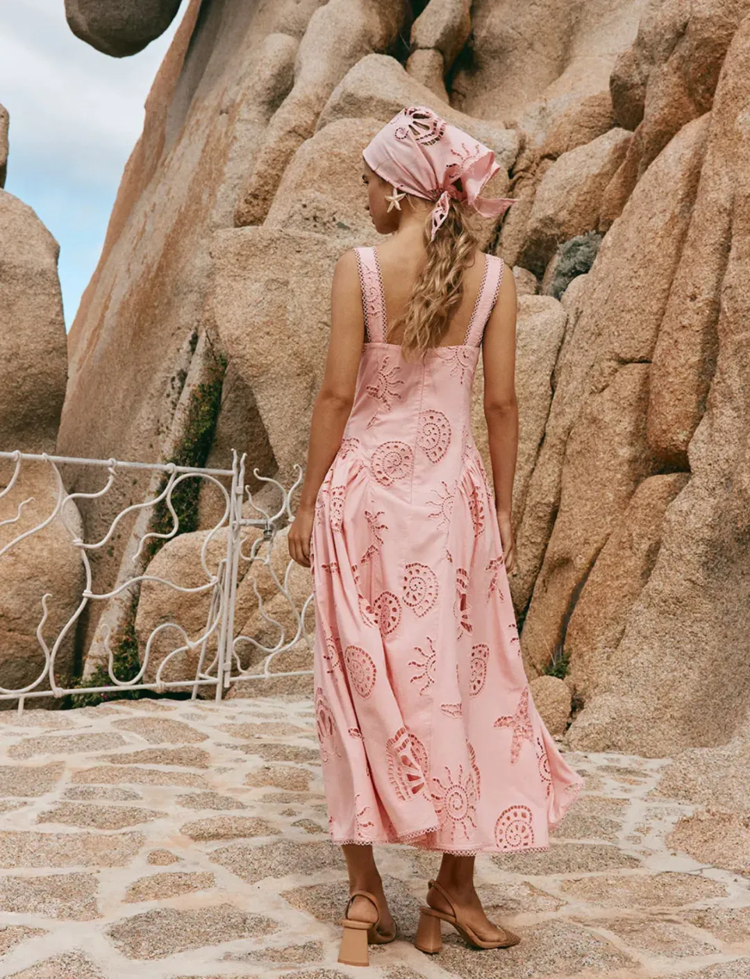 Zaco Biarritz Dress Corallo Rosa Size 8 for rent on The Volte - main image