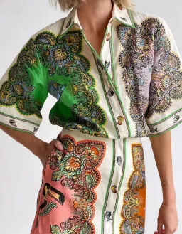 Alémais Trippy Troppo Mini Dress Print Size 12 for rent on The Volte - image 3