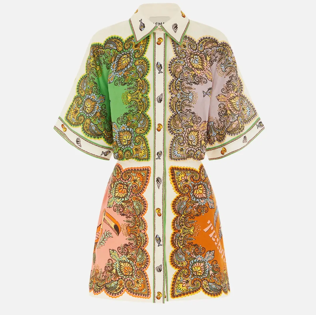 Alémais Trippy Troppo Mini Dress Print Size 12 for rent on The Volte - main image