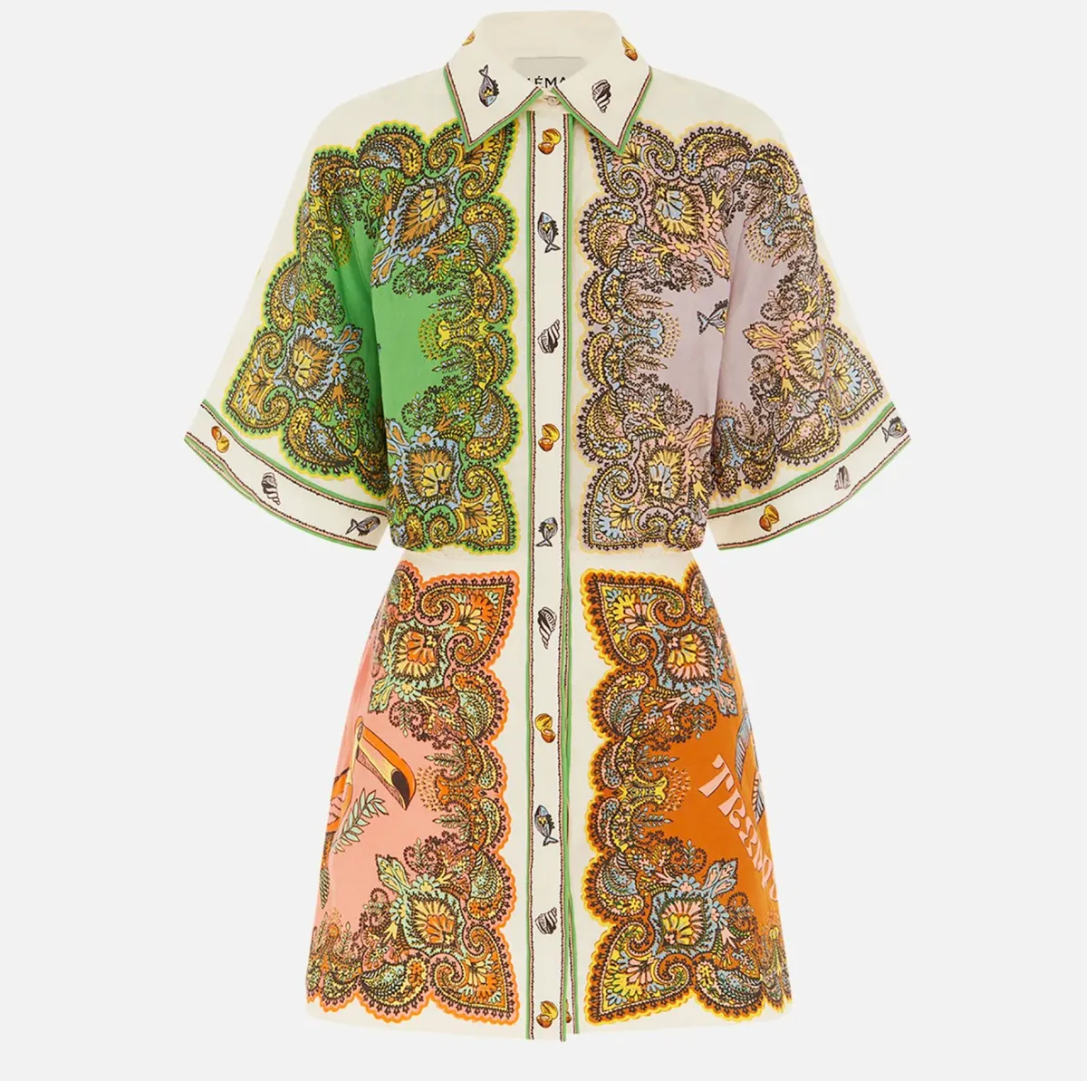 Alémais Trippy Troppo Mini Dress Print Size 12 for rent on The Volte - main image