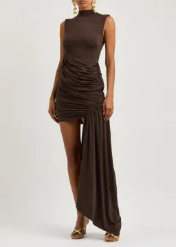 De La Vali Ravenna Min Chocolate Dress Size 6 for rent on The Volte - image 1