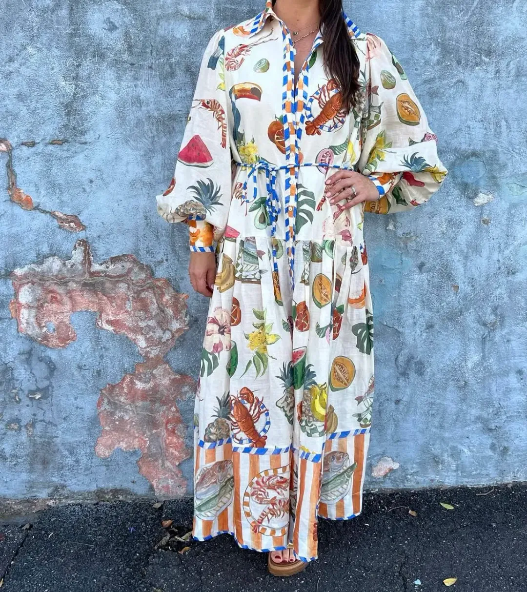 Alemais Theo ShirtDress Multi Size 10 for rent on The Volte - main image