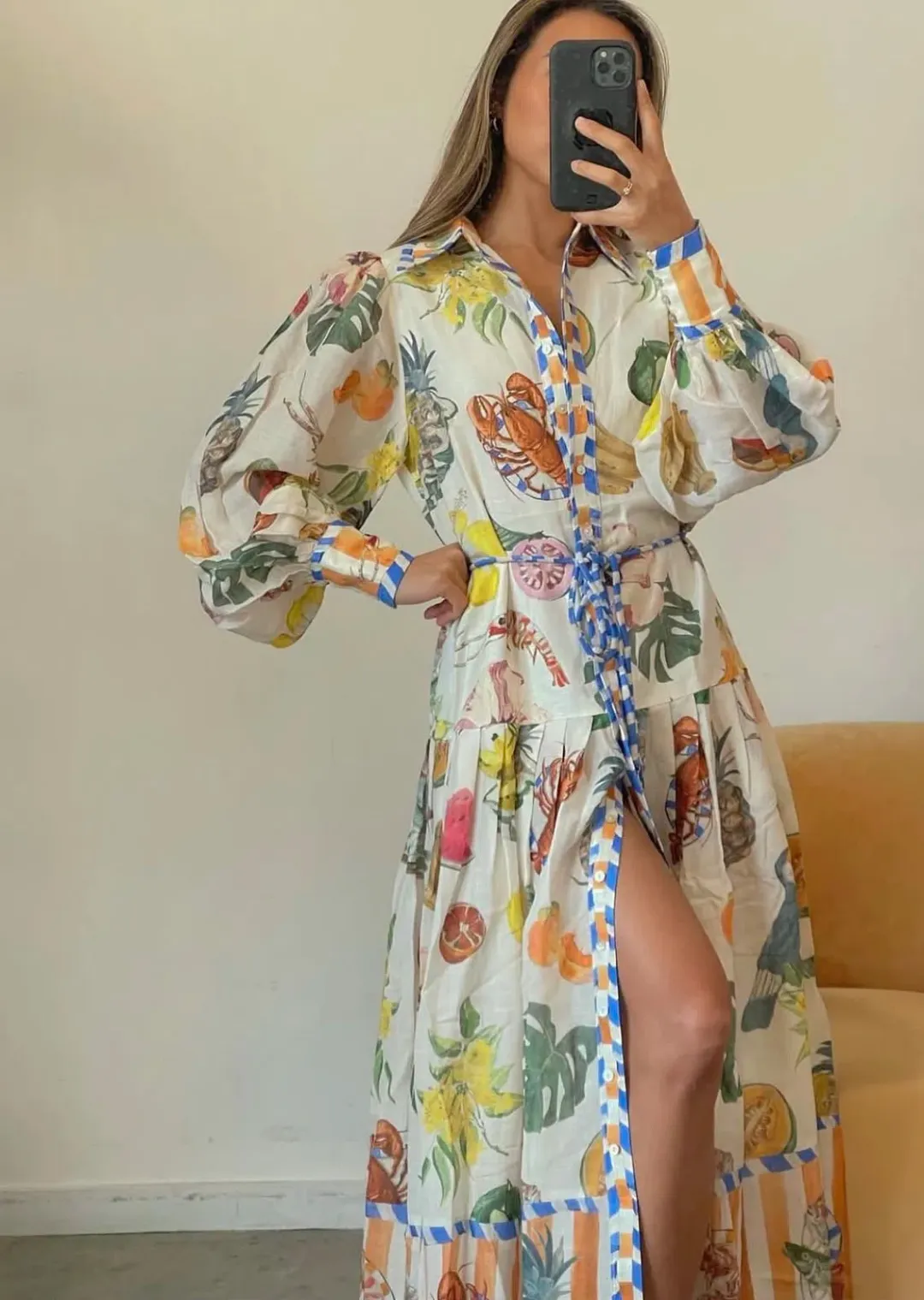 Alemais Theo ShirtDress Multi Size 10 for rent on The Volte - main image