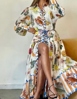 Alemais Theo ShirtDress Multi Size 10 for rent on The Volte - image 1