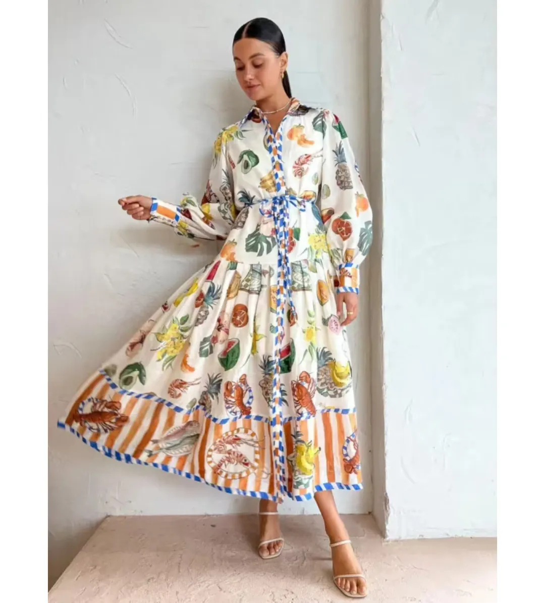 Alemais Theo ShirtDress Multi Size 10 for rent on The Volte - main image