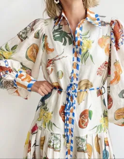 Alemais Theo ShirtDress Multi Size 10 for rent on The Volte - image 4