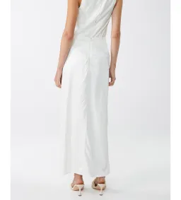 Lover Lagos Slip Midi Skirt White Size 12 for rent on The Volte - image 4