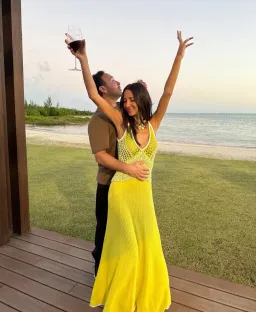 Christopher Esber Grafted Duo Cami Gown Yellow Size S / Aus 8 for rent on The Volte - image 5