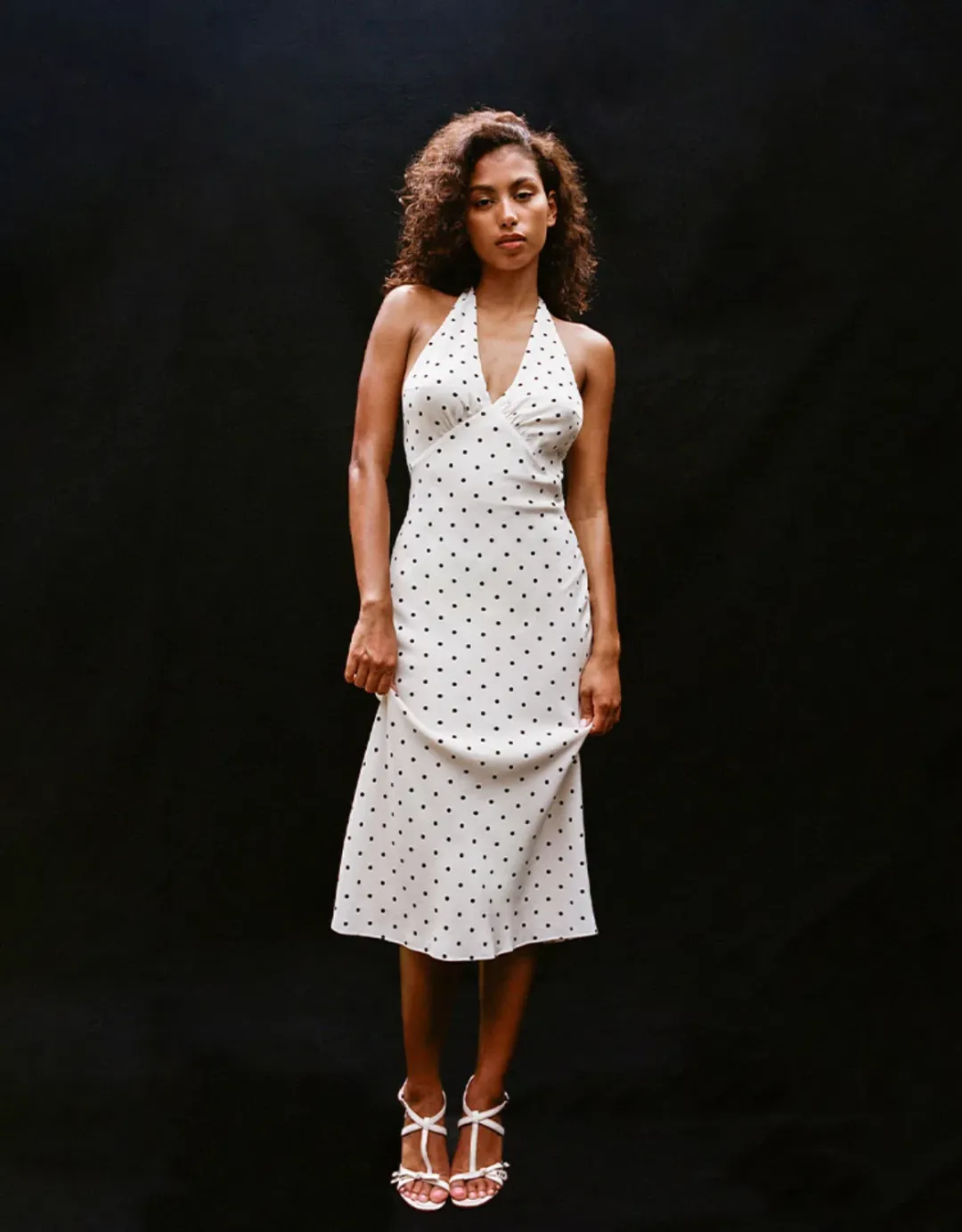 Realisation Par Sadie Halter Midi Dress Petite Spot Size 10 for rent on The Volte - main image