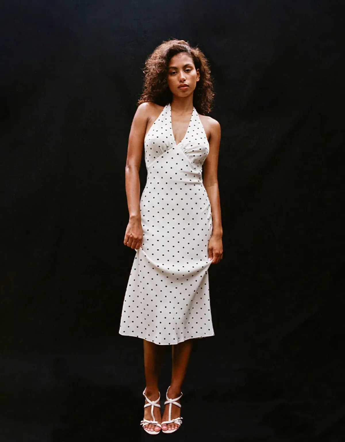 Realisation Par Sadie Halter Midi Dress Petite Spot Size 10 for rent on The Volte - main image