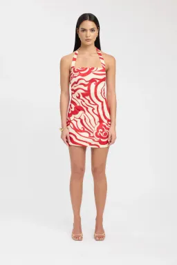 Kookai Roma Mini Dress in Red Size 6 for rent on The Volte - image 1