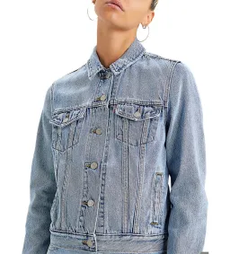 Levi's Original Denim Trucker Jacket Blue Size XS/6 for rent on The Volte - image 2