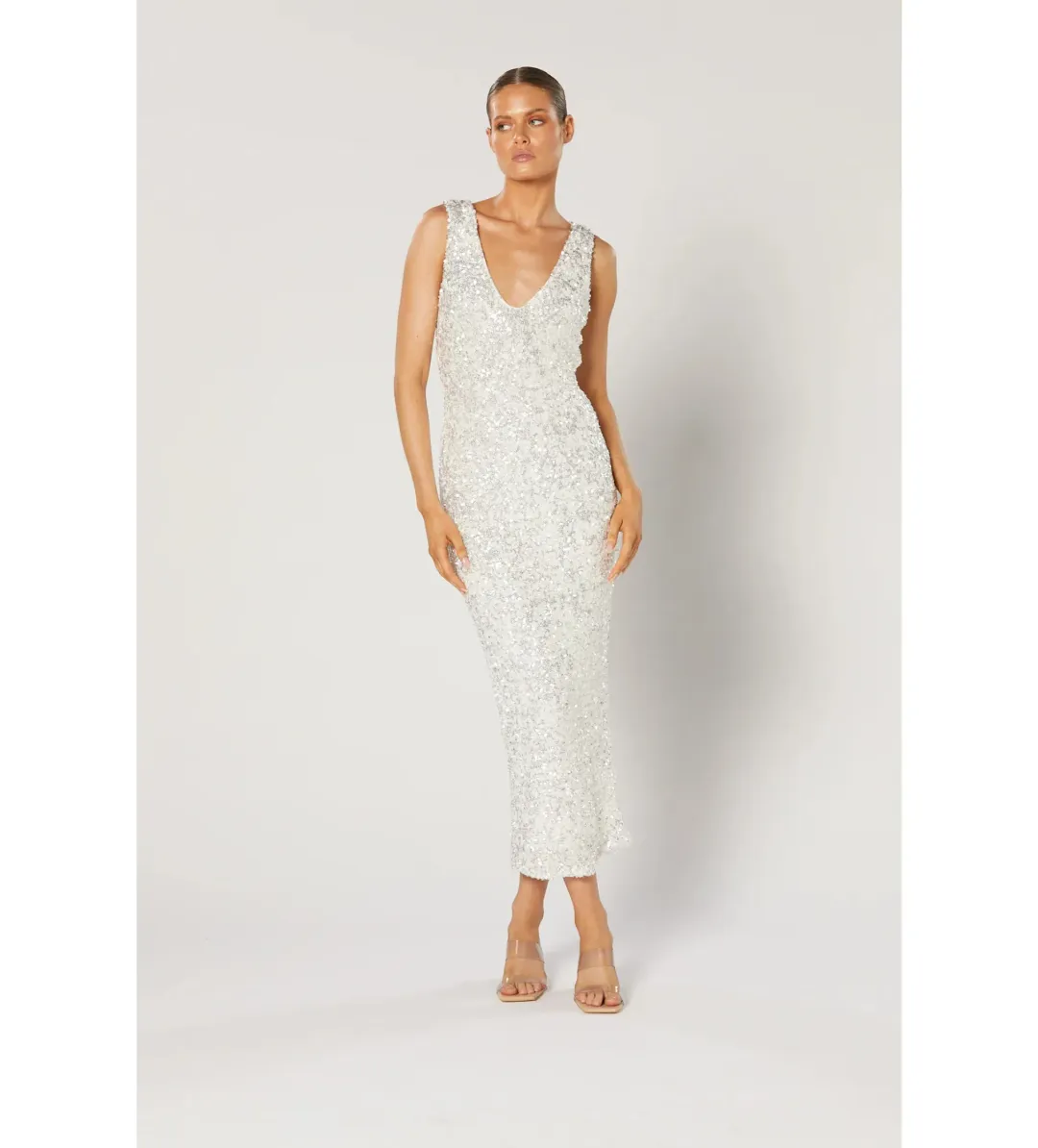 Winona Zeox Midi Dress White Size AU 6 for rent on The Volte - main image
