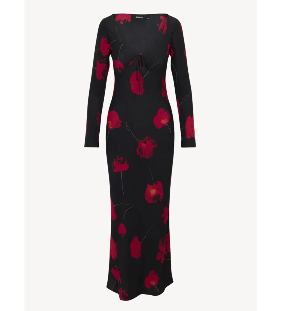 Realisation Par The Selma Maxi Dress in Euphoria Noir Size AU 8 for rent on The Volte - main image