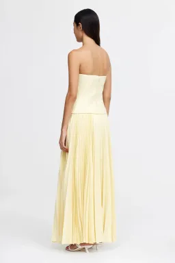 Acler Newbewick Maxi Dress Lemon Sorbet Size AU 12 for rent on The Volte - image 4