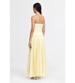 Acler Newbewick Maxi Dress in Lemon Sorbet Size AU 14 for rent on The Volte - image 5